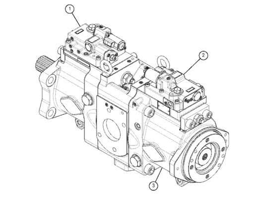 TQ 330 GC Excavator Main Hydraulic Pump 5511122 5511136 5511121 K7V160