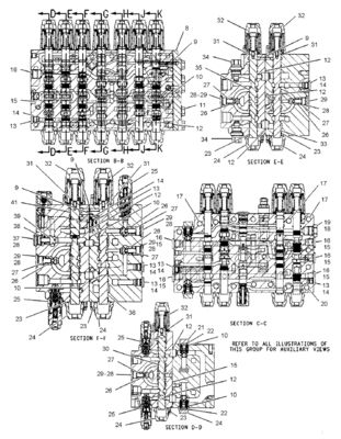 TQ314C E314 Excavator Main Control Valve 206-3338 2063338 Durable