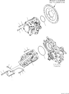 705-52-30960 720-1L-00010 720-1L-04160 720-1L-01010 For Komatsu WA100-5 Hydraulic HST Piston Pump