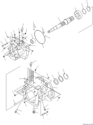 708-1H-00251 708-2H-04650 For Komatsu Bulldozer D155AX-6 D155AX-6A Hydraulic Main Pump Original WORK EQUIPMENT PUMP