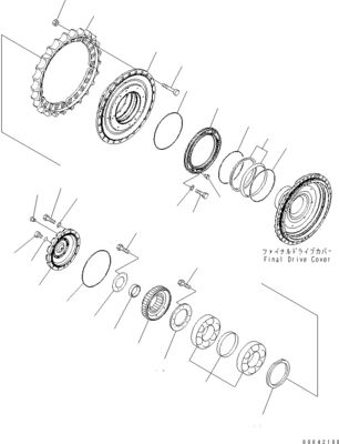 17M-27-00350 17M-27-00530 17M-27-00540 For Komatsu Bulldozer D275A-5D Travel Assembly Final Drive Travel Motor Original