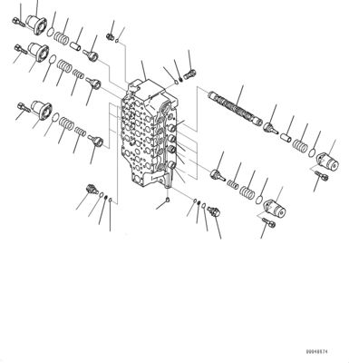 Hydraulic Main Control Valve Construction Machinery Parts Aftermarket Original 709-14-11520 For Komatsu PC1250LC-8 PC1250-8 PC1250SP-8 PC1250-8R Excavator