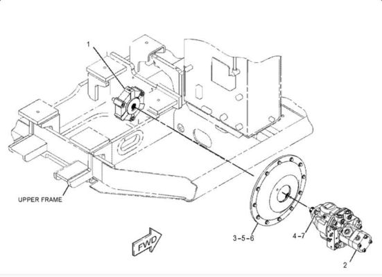 Rexroth AP2D25 Excavator Hydraulic Pump 341-7666 Untuk TQE304.5 305C 306