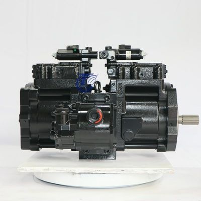 Hitam tahan lama KAWASAK Pompa Hidraulik, K3V63DTP-OE02 Excavator Bagian Pompa Hidraulik