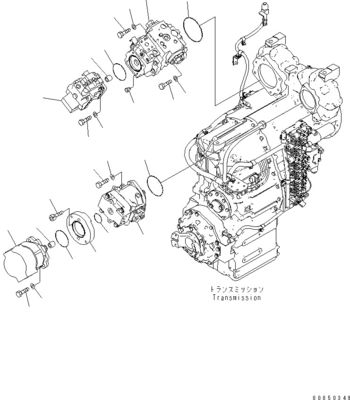 708-1L-00710 708-1L-01710 708-1L-04230 Untuk loader Komatsu Wa450-6 Wa470-6 Wa480-6 Pompa piston utama hidrolik