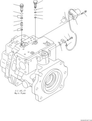 708-1L-00710 708-1L-01710 708-1L-04230 Untuk loader Komatsu Wa450-6 Wa470-6 Wa480-6 Pompa piston utama hidrolik