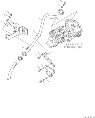 708-1L-00710 708-1L-01710 708-1L-04230 Untuk loader Komatsu Wa450-6 Wa470-6 Wa480-6 Pompa piston utama hidrolik