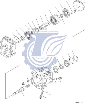 708-1T-00420 708-1T-00421 708-1T-01420 708-1T-04410 Untuk Komatsu D275-5D Pompa Piston Hidraulik Fun