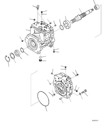 708-1g-00060 708-1g-01060 708-1g-04310 Untuk Komatsu Wa470-6 Wa480-6 Piston Hidrolik Pompa Utama Pompa Loader Asli