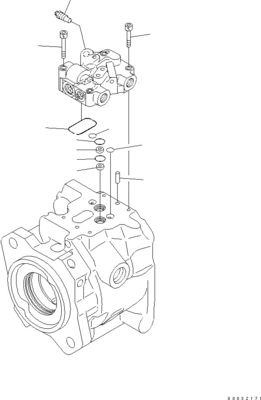 708-1W-00960 708-1W-00850 708-1W-03710 Untuk Komatsu WA450-6 WA470-6 WA480-6 Pompa Hidraulik Piston Steering