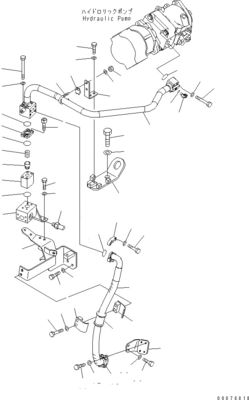 708-1W-00960 708-1W-00850 708-1W-03710 Untuk Komatsu WA450-6 WA470-6 WA480-6 Pompa Hidraulik Piston Steering