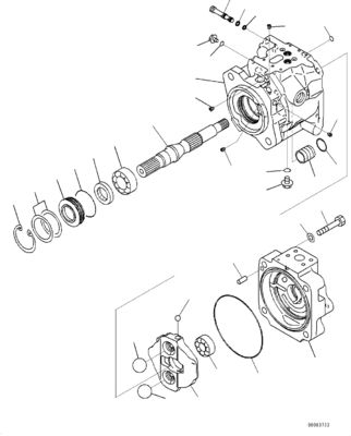 708-1U-00120 708-1U-00140 708-1U-00170 Untuk Komatsu WA380-6 WA430-6 Pompa hidraulik Pompa kemudi