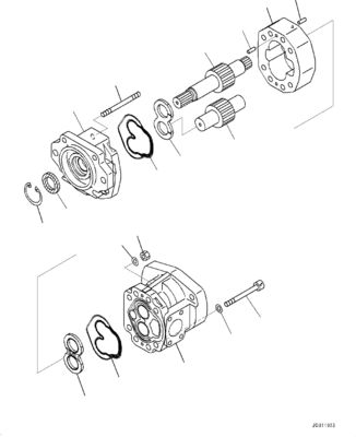 708-1U-00120 708-1U-00140 708-1U-00170 Untuk Komatsu WA380-6 WA430-6 Pompa hidraulik Pompa kemudi