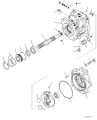 708-1U-00120 708-1U-00140 708-1U-00170 Untuk Komatsu WA380-6 WA430-6 Pompa hidraulik Pompa kemudi