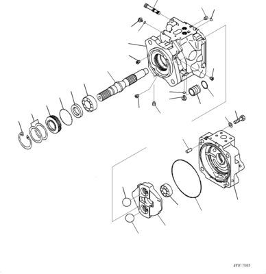 708-1W-00820 708-1W-00731 708-1W-00952 Untuk Komatsu WA500-6 Pompa Hidraulik