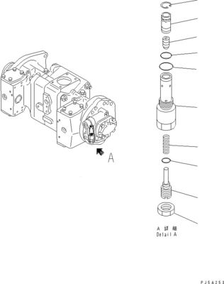 708-45-10204 708-4L-00910 708-45-11204 untuk Komatsu WA700-3 WA800-3 Pompa Hidrolik POMPA SAKLAR Asli Kualitas Tinggi