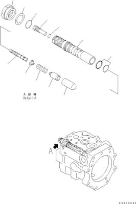 708-1W-00600 708-1S-00910 R7081S00910 R7081W00600 Untuk Komatsu D475A-5 Bulldozer pompa kipas hidrolik pompa piston asli