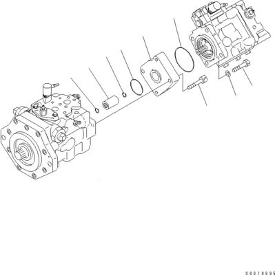 708-1W-00600 708-1S-00910 R7081S00910 R7081W00600 Untuk Komatsu D475A-5 Bulldozer pompa kipas hidrolik pompa piston asli