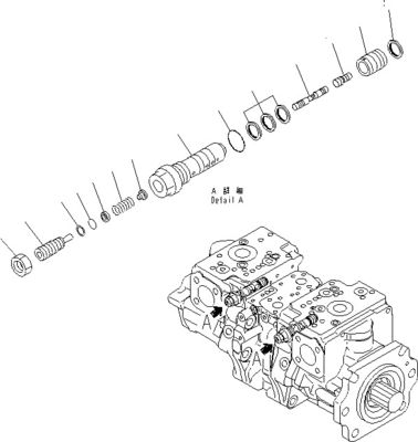708-2G-00800 708-2G-00801 708-2G-01081 Untuk Komatsu Loader WA600-6 Pompa Hidraulik Pompa Piston Pompa Utama Pompa Kualitas tinggi
