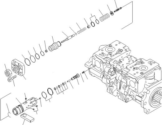 708-2G-00800 708-2G-00801 708-2G-01081 Untuk Komatsu Loader WA600-6 Pompa Hidraulik Pompa Piston Pompa Utama Pompa Kualitas tinggi