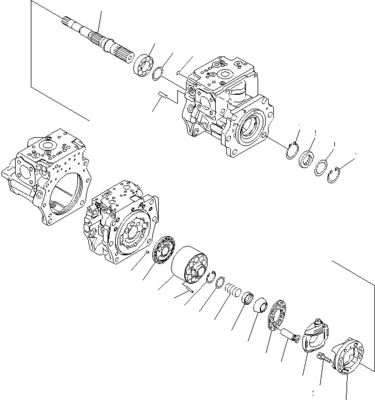 708-2G-00800 708-2G-00801 708-2G-01081 Untuk Komatsu Loader WA600-6 Pompa Hidraulik Pompa Piston Pompa Utama Pompa Kualitas tinggi