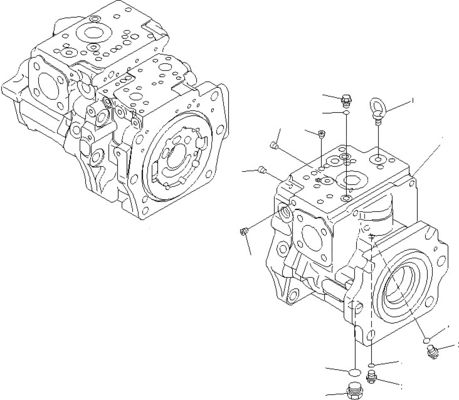 708-2G-00800 708-2G-00801 708-2G-01081 Untuk Komatsu Loader WA600-6 Pompa Hidraulik Pompa Piston Pompa Utama Pompa Kualitas tinggi