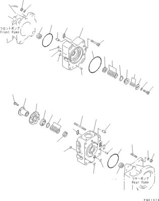 708-2L-00950 708-25-02044 708-2L-00951 708-2L-05420 Untuk Komatsu WA800-3 WA900-3 Pompa Loader Hidraulik Pompa Utama