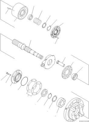 708-2L-00950 708-25-02044 708-2L-00951 708-2L-05420 Untuk Komatsu WA800-3 WA900-3 Pompa Loader Hidraulik Pompa Utama