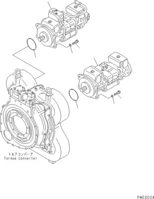 708-4L-00910 708-45-10204 708-4L-00911 Untuk Komatsu WA800-3 WA900-3 PEMPOM PEMUTAR HIDRAULIK PEMPOM MAIN Kualitas tinggi