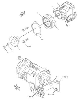 292-8767 10R7401 CA2928767 Untuk CAT LOADER 950H 962H IT62H PUMPA GP-PISTON hidraulik PUMPA MAIN Pasokan suku cadang kualitas tinggi