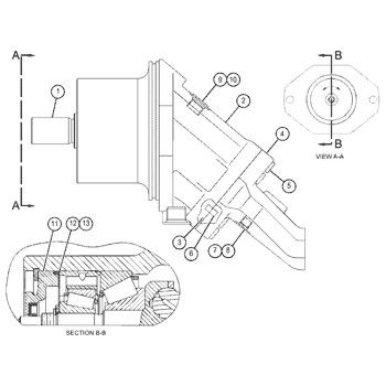159-7162 0R4613 Untuk CAT Track D8R, D8R II hidraulik MOTOR GP-PISTON Pasar Belakang Original ROTATING GP-MOTOR