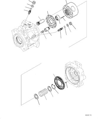 708-1W-00883 708-1W-00882 708-1W-00881 untuk Komatsu WA430-6 Pompa Hidrolik POMPA UTAMA POMPA LOADER Aftermarket Asli