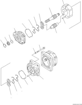 705-52-30A00 705-14-32731 Untuk Komatsu Bulldozer D155A-6 D155AX-6 Pompa Hidraulik Pompa piston Pasar