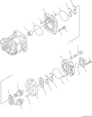705-52-30A00 705-14-32731 Untuk Komatsu Bulldozer D155A-6 D155AX-6 Pompa Hidraulik Pompa piston Pasar