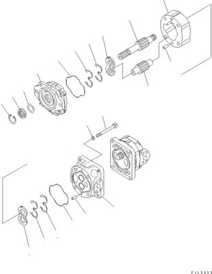 705-52-30920 705-14-34540 Untuk Komatsu Bulldozer D275A-5D D275AX-5 D275A-5R Pompa Hidraulik Pompa piston Pasar