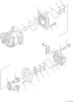 705-52-30920 705-14-34540 Untuk Komatsu Bulldozer D275A-5D D275AX-5 D275A-5R Pompa Hidraulik Pompa piston Pasar