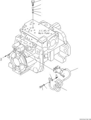 708-1H-00250 708-1H-00251 Untuk Komatsu Bulldozer D155AX-6 D155AX-6A Pompa utama hidrolik