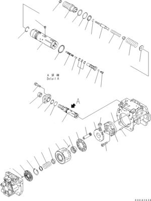 708-1H-00250 708-1H-00251 Untuk Komatsu Bulldozer D155AX-6 D155AX-6A Pompa utama hidrolik