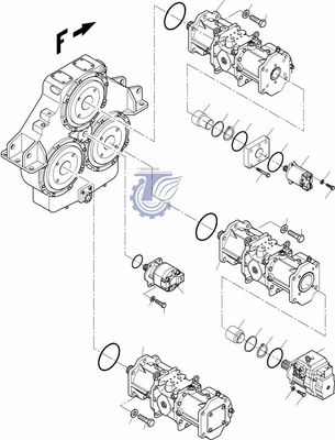 95177940 89652440 Untuk Komatsu Excavator PC4000-6 Motor kipas hidrolik
