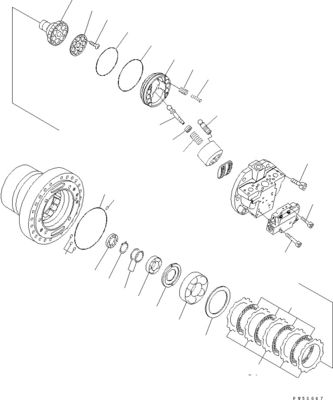 708-7H-00040 708-7H-11110 Untuk Komatsu D275AX-5EO Bulldozer hidrolik H.S.S. MOTOR Asli Kualitas tinggi Pasokan