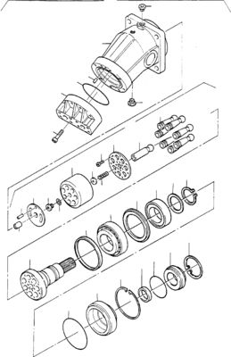 65489140 Untuk Komatsu Excavator PC3000-6 4000-6 7000-6 8000-6 Hydraulic TRAVEL MOTOR Drive Motor
