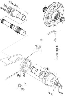 65489140 Untuk Komatsu Excavator PC3000-6 4000-6 7000-6 8000-6 Hydraulic TRAVEL MOTOR Drive Motor