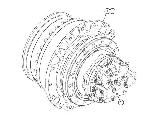 527-7077 511-6008 511-6009 untuk CAT Ekskavator 318F 320GC 323GC 325F Perakitan Perjalanan Final Drive Motor Perjalanan Asli