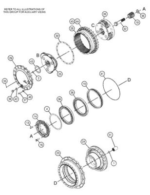 527-7077 511-6008 511-6009 untuk CAT Ekskavator 318F 320GC 323GC 325F Perakitan Perjalanan Final Drive Motor Perjalanan Asli
