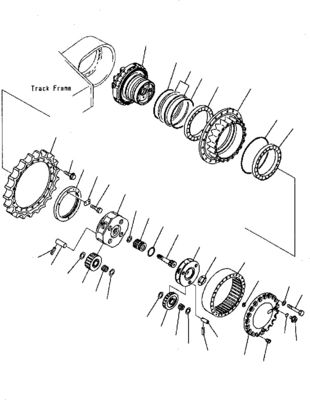 207-27-00260 708-8H-00320 Untuk Ekskavator Komatsu PC300-7 340NLC-7 350-7 Perakitan Perjalanan Final Drive Motor Perjalanan Asli