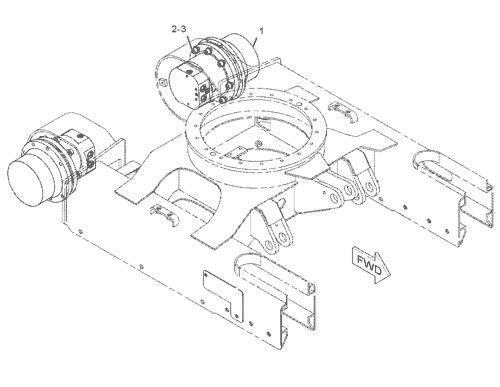 144-5196 209-6663 Untuk CAT 301.5 301.6 301.8 Perakitan Perjalanan Ekskavator Final Drive Motor Perjalanan Asli