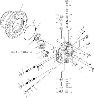 706-8J-01012 706-8J-01011 untuk Komatsu PC400-7 450-7 450-8 Perakitan Perjalanan Ekskavator Final Drive Motor Perjalanan Asli