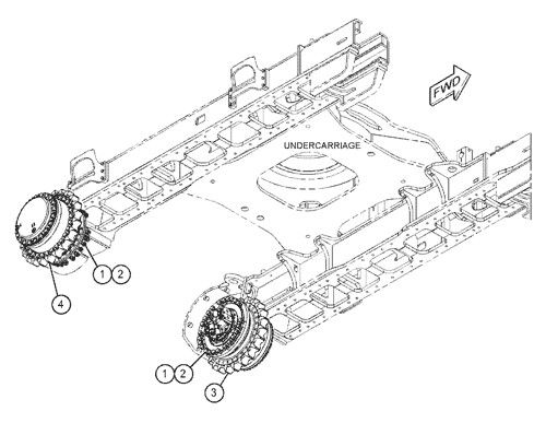 455-2770 155-9198 455-2772 455-2771 untuk CAT 390D 390F 385C Ekskavator Rakitan Perjalanan Final Drive Motor Perjalanan Asli