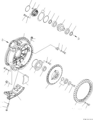 17M-27-00360 17M-27-00510 17M-27-00271 untuk Komatsu Bulldozer D275A-5D Perakitan Perjalanan Final Drive Motor Travel Asli