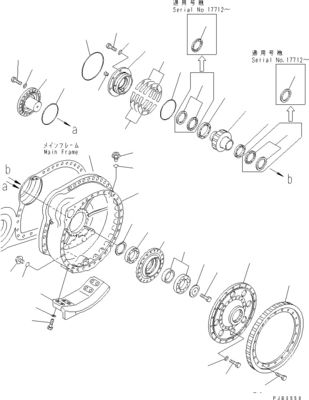 195-27-00404 195-27-00401 195-27-00400 Final Drive Untuk Komatsu Bulldozer D375A-3